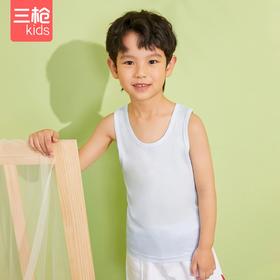 Threegun三枪 【舒肤棉】罗纹男童打底儿童背心（两枚装）-39131A011
