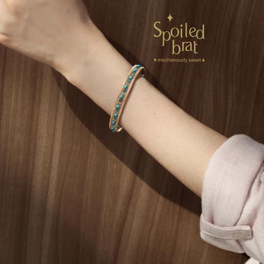 SpoiledBrat Jewelry轨道系列 | 绿松石磷灰石手镯 商品图2