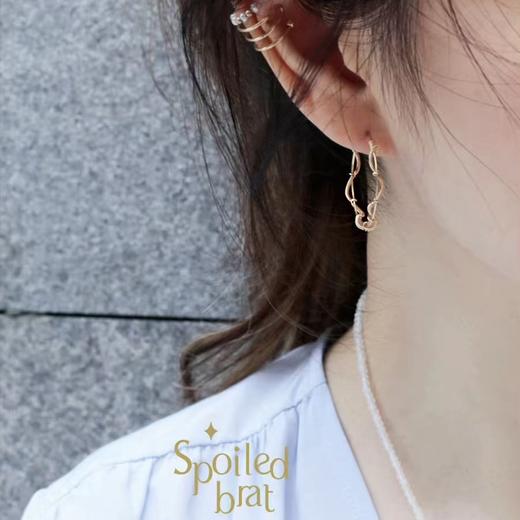 SpoiledBrat Jewelry金色缠绕耳圈 商品图4