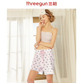 Threegun三枪 【水柔棉】女士家居短裤睡裤-80248C011