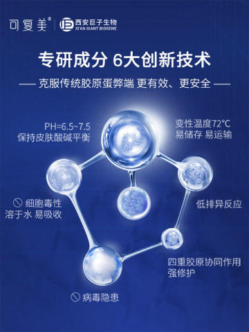 可复美重组胶原蛋白肌御修护次抛精华1.5ml30支盒（胶原棒） 商品图2