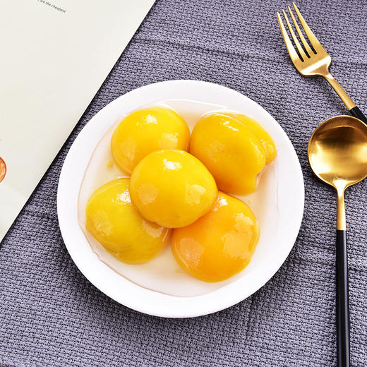 粹品沁采吃桃自由黄桃罐头425g/罐（425g*6礼盒） 商品图1