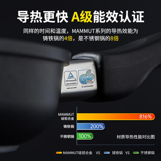 【样品清仓特惠5折，仅一个无货退款】德国原装进口AMT不粘炒锅带盖高端不粘锅【不支持补差，非质量问题不退不换】S 商品图2