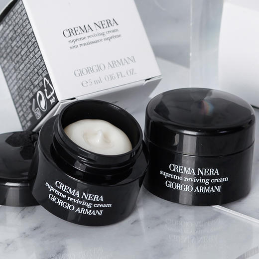 阿玛尼至臻奂颜黑曜石面霜5ml/15ml 中小样 商品图2