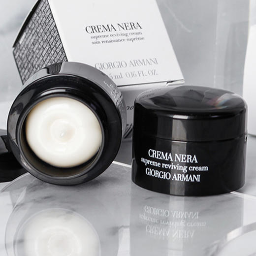 阿玛尼至臻奂颜黑曜石面霜5ml/15ml 中小样 商品图1