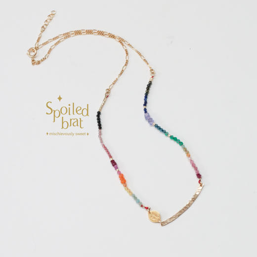 SpoiledBrat Jewelry  彩虹一字项链 商品图0