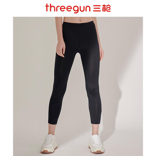 Threegun三枪 【舒木尔】女士九分打底裤-60966B931 商品图0