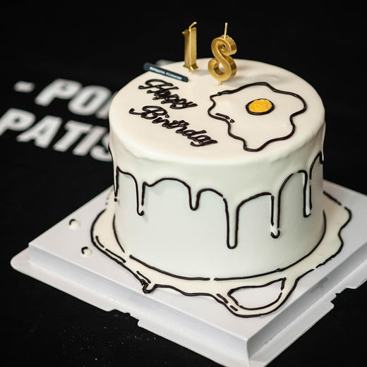 二次元煎蛋奶油蛋糕 商品图0