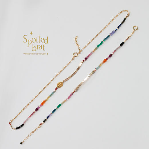 SpoiledBrat Jewelry  彩虹一字项链 商品图4
