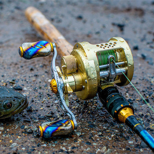 Gomexus革梦士全钛合金握丸碳纤维水滴轮摇臂 商品图2