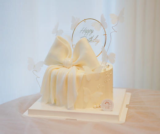 白色蝴蝶与蝴蝶结（需提前6小时预定） 商品图0