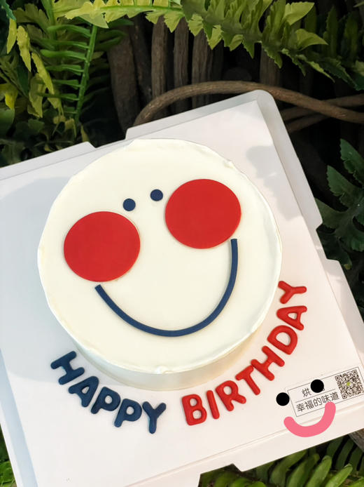 面包超人笑脸蛋糕，全部装饰可食用，字母颜色随机 商品图2