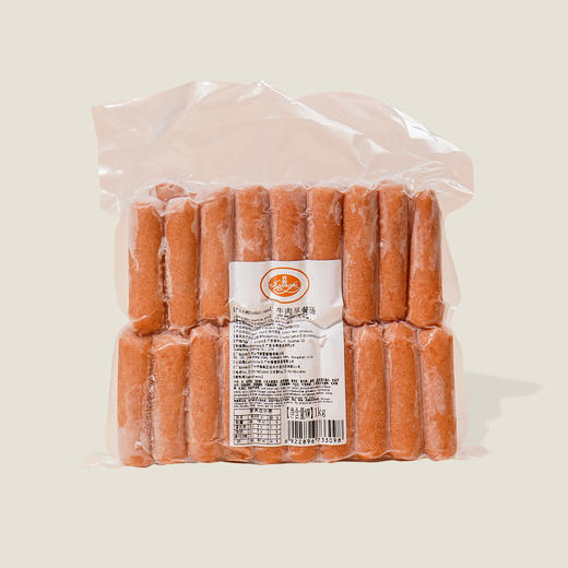 狮球牛肉早餐肠 1kg 商品图0