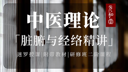 【体验】脏腑与经络基础12课 | 直播专属 |联系老师学习|元和学院 商品图0