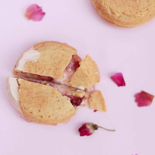 玫瑰荔枝味｜冷冻经典版曲奇烧（4枚/盒） 商品图2