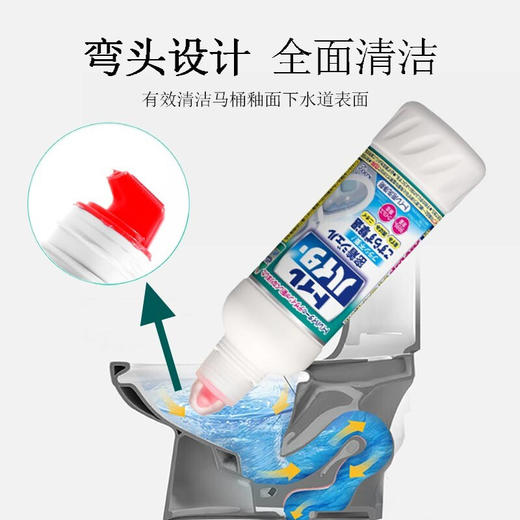 日本花王马桶清洁剂500ml/117614 高效去污减少异味弯嘴设计360°无死角 商品图3