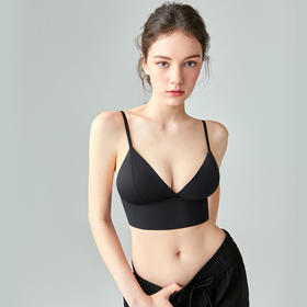 好奇蜜斯美背内衣女无痕文胸套装夏季凉感无钢圈薄款胸罩背心阿曼