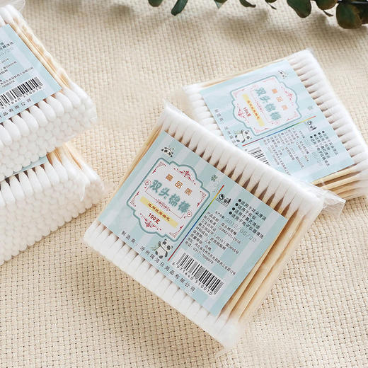 【9.9包邮引流款 木棒新疆棉签棉花棒】优质洁白富有弹性的原生脱脂棉 柔软不伤肌肤 商品图2