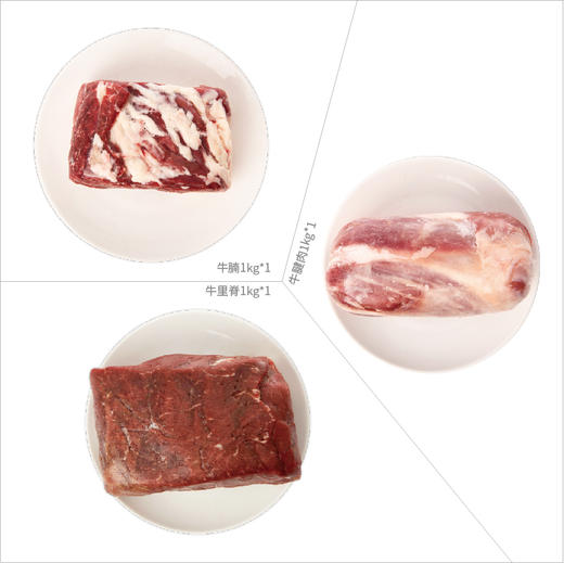 [鲜牛食代500型]3kg 吉羊鲜礼品牌牛肉礼包礼盒送人福利特产礼包鄂尔多斯小黄牛 商品图2
