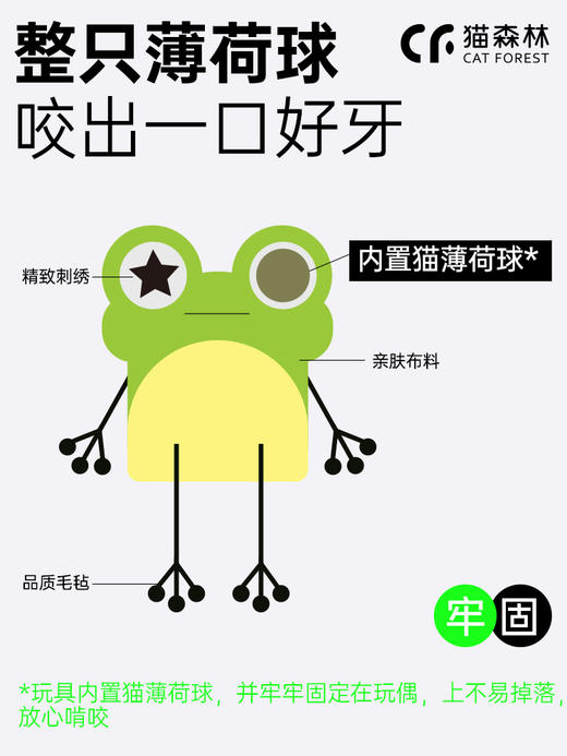 猫森林猫薄荷木天蓼改善食欲猫咪自嗨解闷玩具 商品图2