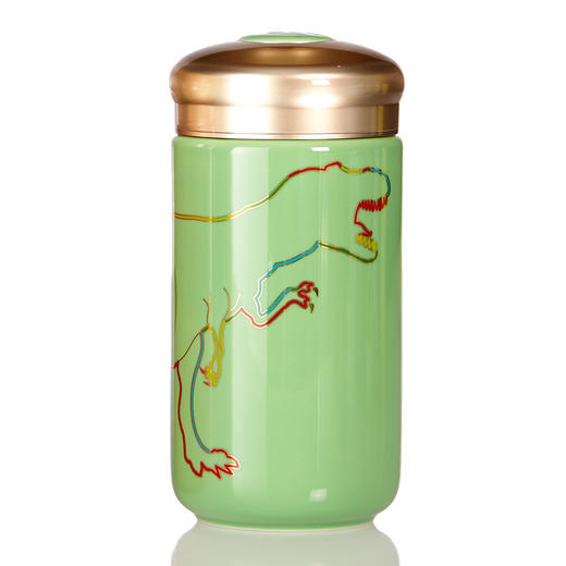 喝彩随身杯(中)恐龙贴花单层400ml 商品图3