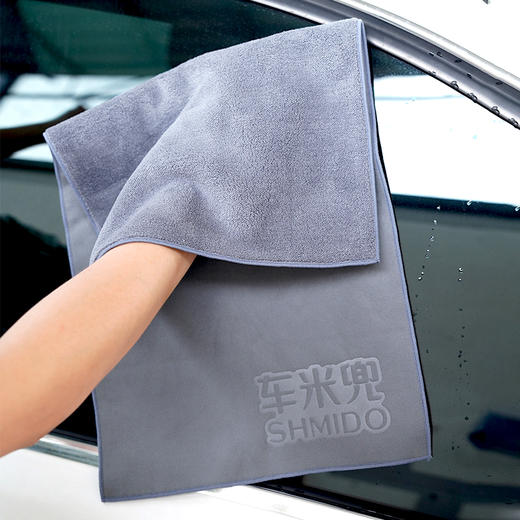 【双面吸水 擦玻璃不留痕】车米兜 汽车毛巾擦车布加厚吸水内饰专用麂皮抹布不掉毛 商品图2