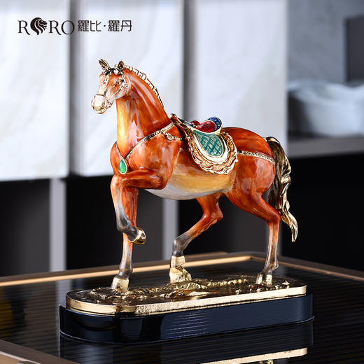 罗比罗丹马到成功珐琅彩摆件礼盒包装R-31705J 商品图2