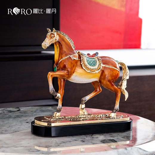 罗比罗丹马到成功珐琅彩摆件礼盒包装R-31705J 商品图1