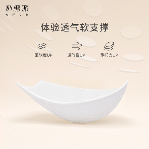 【倾心四分之三杯】分胸型4.0自然承托防下垂简约大胸内衣 商品图2