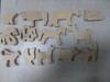 【12生肖动物半成品】木质12生肖玩具，纯天然松木原木（无漆无油环保型） 商品缩略图5