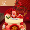 「蟠桃献寿」寿桃老人祝寿生日蛋糕  双层、三层需提前6小时预定 商品缩略图4
