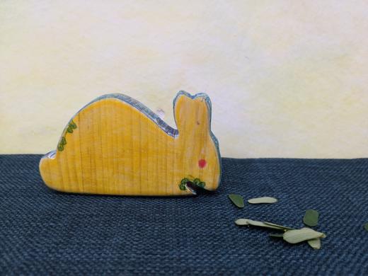 【12生肖动物半成品】木质12生肖玩具，纯天然松木原木（无漆无油环保型） 商品图7