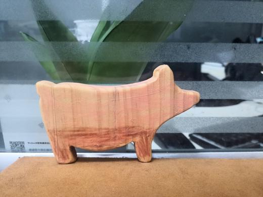 【12生肖动物半成品】木质12生肖玩具，纯天然松木原木（无漆无油环保型） 商品图4