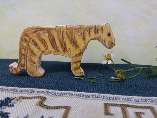【12生肖动物半成品】木质12生肖玩具，纯天然松木原木（无漆无油环保型） 商品图10