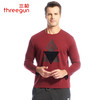 Threegun三枪 【爽滑密棉】圆领男士长袖上衣打底衫-22851A011 商品缩略图3
