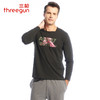 Threegun三枪 【爽滑密棉】圆领男士长袖上衣打底衫-22849A011 商品缩略图1