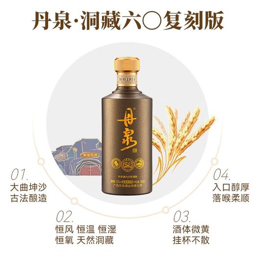 53度丹泉酒六O年代复刻版500ml 单瓶 商品图1