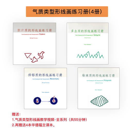 《气质类型形线画练习册》：每一册对应一种气质类型（胆汁质/抑郁质/多血质/粘液质） 商品图6