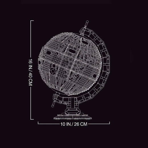 T95335创意系列地球Y仪模型兼容乐高积木小颗粒拼装玩具 商品图3