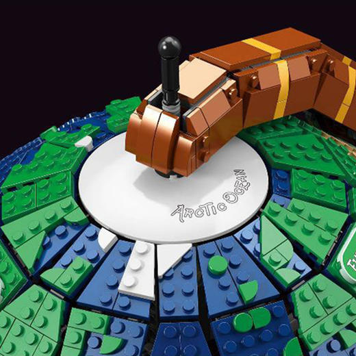 T95335创意系列地球Y仪模型兼容乐高积木小颗粒拼装玩具 商品图2