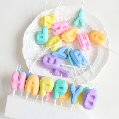 彩色happy birthday蜡烛 商品图1