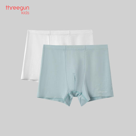 Threegun三枪 【莫代尔】男童平角短裤四角儿童内裤（1条装）-59087B011 商品图0