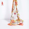 SAINTJOY/上久楷 真双面印花真丝方巾 锁藤 橘粉色 FJS20054 商品缩略图2