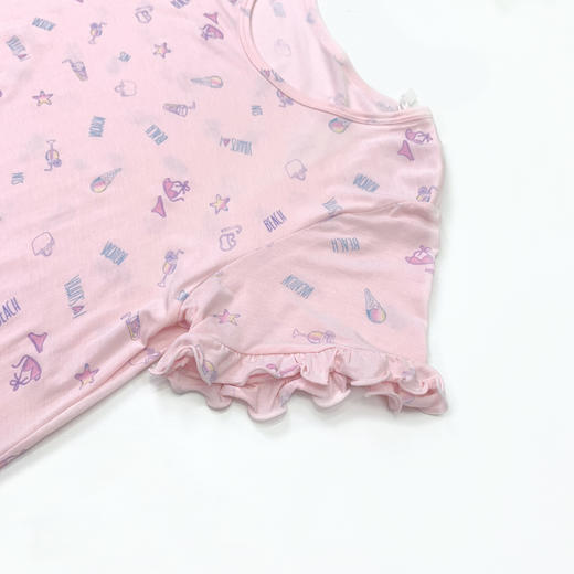 Threegun三枪 【莫代尔】女童短袖儿童睡裙家居裙-79040A011 商品图4