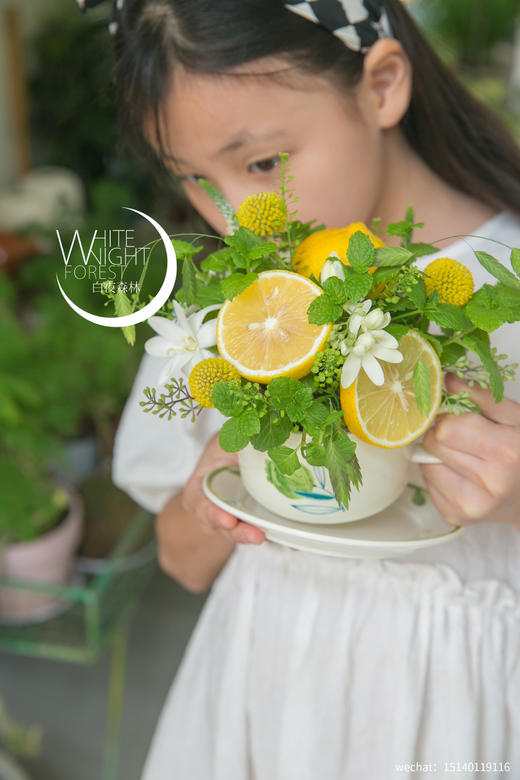 柠檬薄荷夜来香咖啡杯花 商品图3