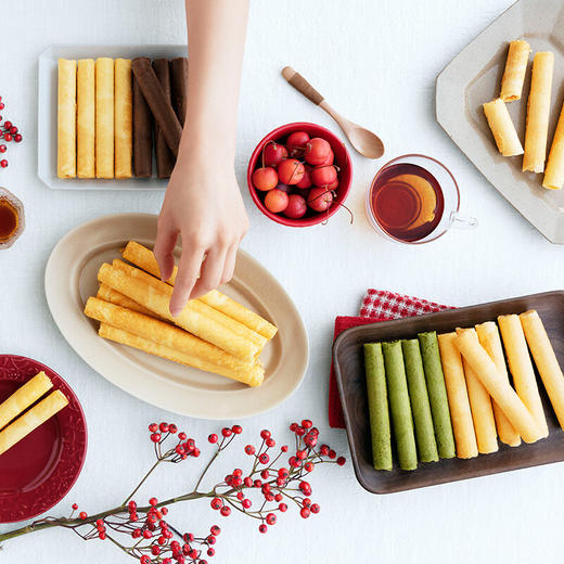 【99元4盒】美心生活精致椰香蛋卷/巧克力/原味/绿茶味/海盐味/椰香味/草莓味6条装34.8g 用心制造经典港式味道 059281/059282/059494/054190/054359 商品图2