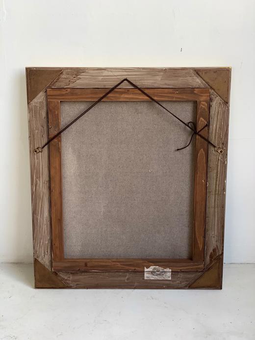 德国中古油画 胖女孩系列 手绘 原框 有艺术家签名 商品图6