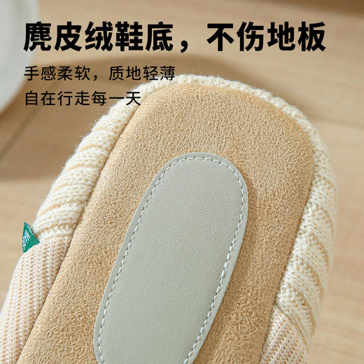 两穿包跟棉拖鞋 静音软底地板拖 情侣保暖拖鞋【228-8】 商品图2