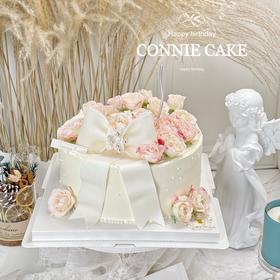 【1002】翻糖蝴蝶结泡泡玫瑰