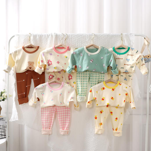 【现货】A类家居服男女童内衣套装薄秋衣裤儿童内衣纯棉聚 商品图8